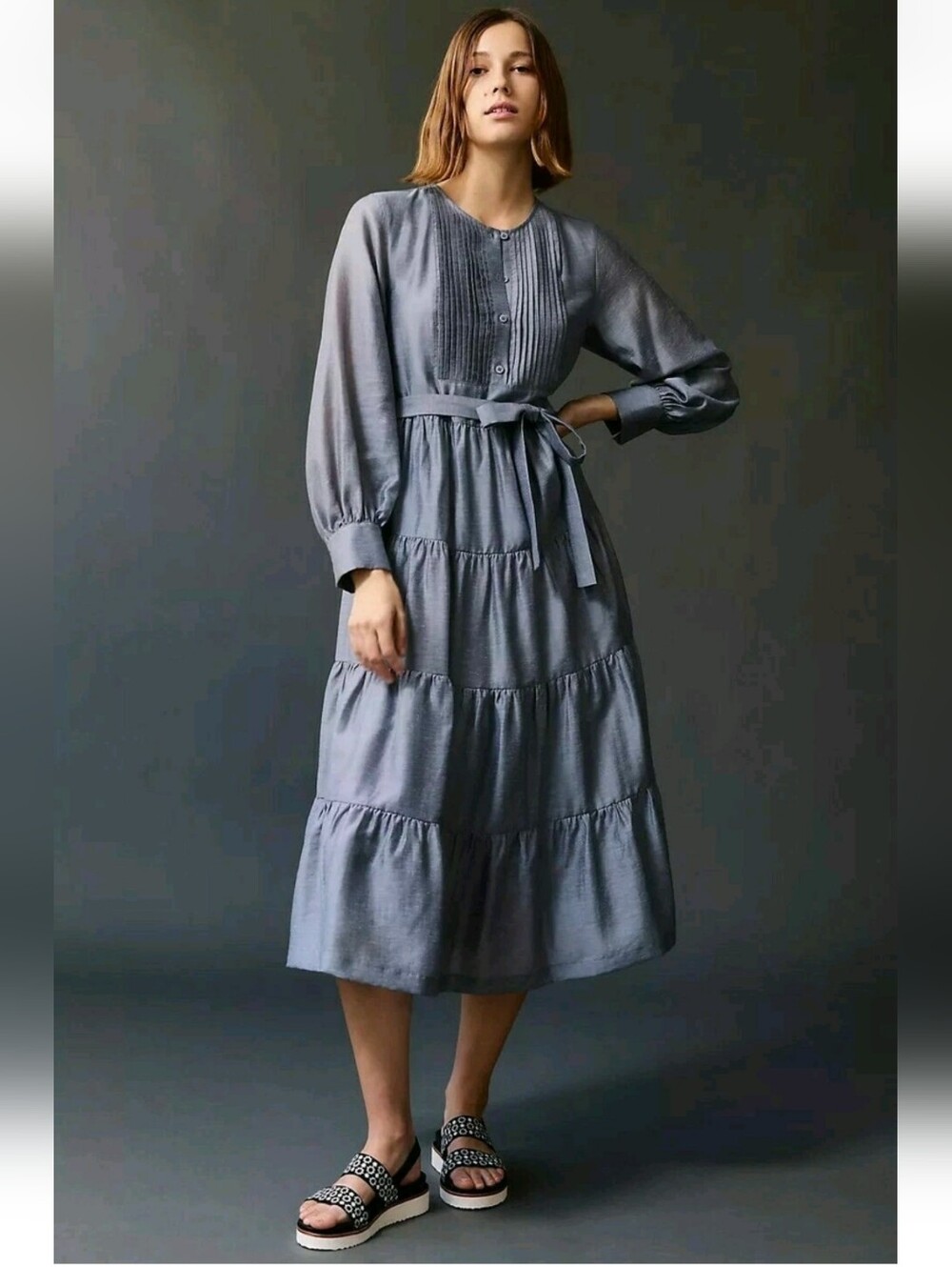 Anthropologie Mare Mare NWTs  Anthropologie Agosta Tiered Maxi Dress